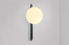 CTO Lighting Gaia - Tall - Plate Wall Light antique bronze with matt opal glass - Araco Interiors