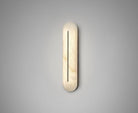 CTO Lighting Hepworth - IP44 Wall Light satin brass with honed alabaster - Araco Interiors