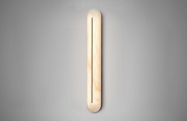 CTO Lighting Hepworth Tall - IP44 Wall Light bronze with honed alabaster - Araco Interiors