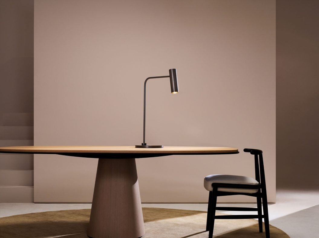 CTO Lighting Heron Desk Lamp bronze - 5 amp plug - Araco Interiors