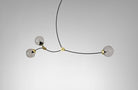 CTO Lighting Ivy - 3 - DALI - A Pendant Light bronze with bronze details and smoked glass - Araco Interiors