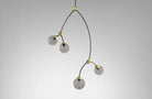CTO Lighting Ivy - Vertical 4 - DALI - B Pendant Light bronze with bronze details and smoked glass - Araco Interiors