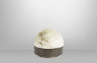 CTO Lighting Lucid 200 Table Lamp antique bronze with honed alabaster 5 amp plug - Araco Interiors