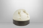 CTO Lighting Lucid 300 Table Lamp bronze with honed alabaster UK plug - Araco Interiors