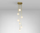 CTO Lighting Mezzo Cluster - Round 6 - DALI - A Pendant Light satin brass - Araco Interiors