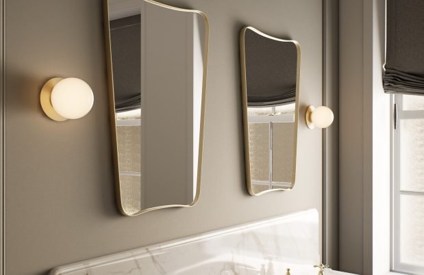 CTO Lighting Mezzo Large - Flush IP44 - DALI - A Wall Light bronze - Araco Interiors