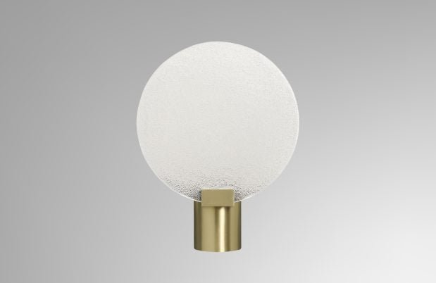 CTO Lighting Nimbus - DALI - B Wall Light satin brass with fritted glass - Araco Interiors