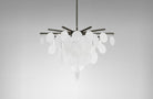 CTO Lighting Nimbus - Medium - DALI - A Chandelier bronze with fritted glass - Araco Interiors