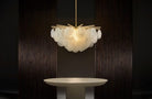 CTO Lighting Nimbus - Round - Large Chandelier satin brass with fritted glass - Araco Interiors