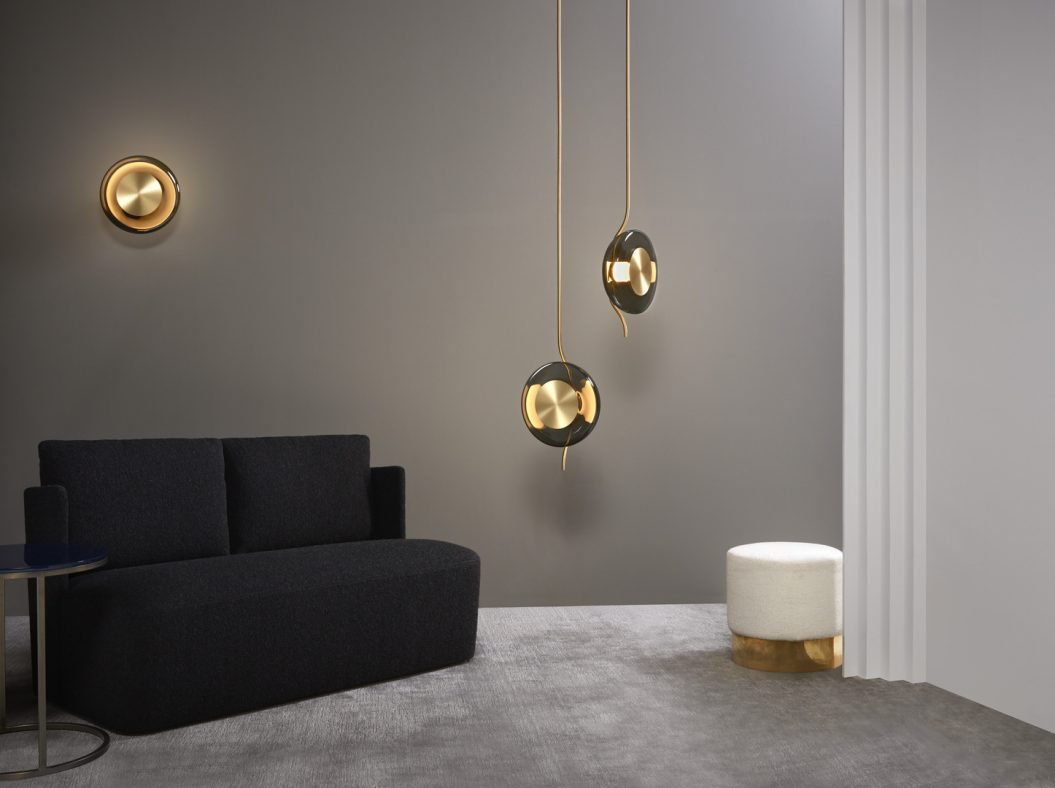 CTO Lighting Pendulum Pendant Light bronze with smoked glass - Araco Interiors