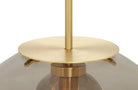 CTO Lighting Petra - Large - DALI - A Pendant Light satin brass with smoked outer glass and smoked hand formed inner glass - Araco Interiors