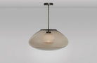 CTO Lighting Petra - Large Pendant Light bronze with smoked outer glass and matt opal inner glass - Araco Interiors