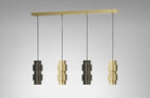 CTO Lighting Ring - Cluster - Long 4 - DALI - A Pendant Light antique bronze - Araco Interiors