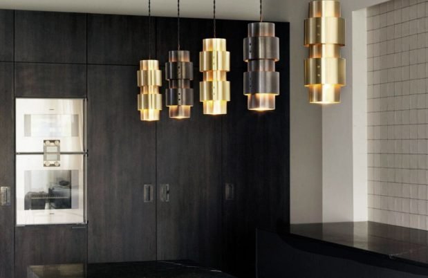 CTO Lighting Ring - Cluster - Long 4 Pendant Light antique bronze - Araco Interiors