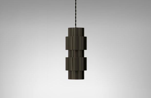 CTO Lighting Ring - DALI - A Pendant Light antique bronze with satin brass detail - Araco Interiors