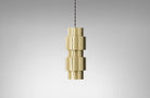 CTO Lighting Ring Pendant Light satin brass with satin brass detail - Araco Interiors