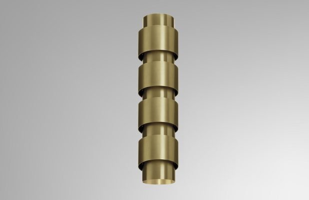 CTO Lighting Ring - Tall - DALI - A Wall Light satin nickel with satin nickel detail - Araco Interiors