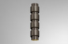 CTO Lighting Ring - Tall Wall Light antique bronze with satin brass detail - Araco Interiors