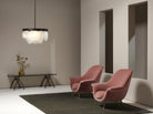 CTO Lighting Sasha Pendant Light antique bronze with fritted glass - Araco Interiors