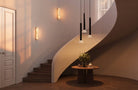 CTO Lighting Torres Tall - Ceiling Plate Pendant Light polished nickel - Araco Interiors