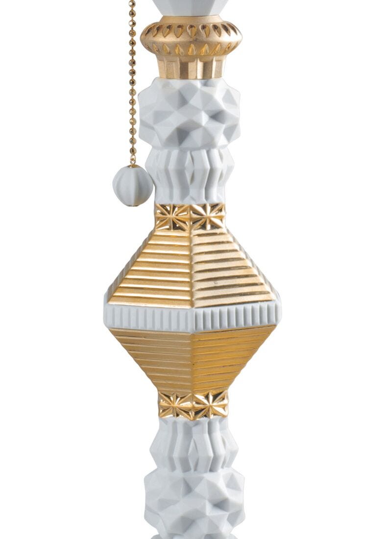 Lladro BdN -Table lamp -gold (UK)-1