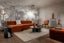 Dome Deco BRESCIA module partial right backrest Sofa Lech fabric Copper - Araco Interiors