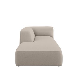 Dome Deco CALI chaise longue left Sofa Fabio fabric Cream - Araco Interiors