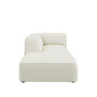 Dome Deco CALI chaise longue left Sofa Greenious fabric/Cream - Araco Interiors