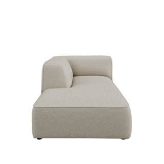 Dome Deco CALI chaise longue left Sofa Philo fabric Cream - Araco Interiors
