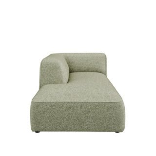 Dome Deco CALI chaise longue left Sofa Philo fabric Green - Araco Interiors
