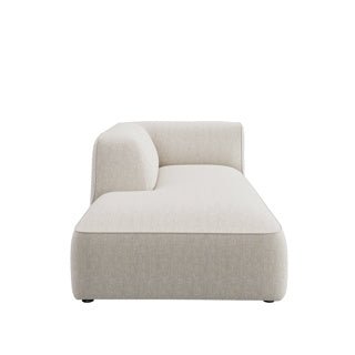 Dome Deco CALI chaise longue left Sofa Prado fabric Cream - Araco Interiors
