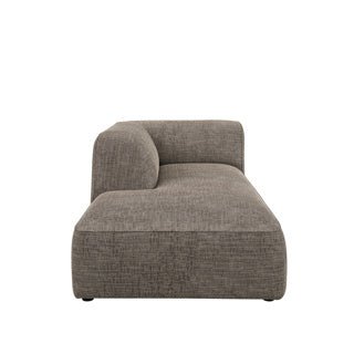 Dome Deco CALI chaise longue left Sofa Zena fabric Brown - Araco Interiors