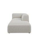 Dome Deco CALI chaise longue right Sofa Doodle fabric Grey - Araco Interiors