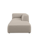 Dome Deco CALI chaise longue right Sofa Fabio fabric Cream - Araco Interiors