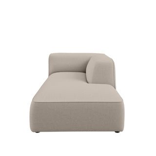 Dome Deco CALI chaise longue right Sofa Fabio fabric Cream - Araco Interiors