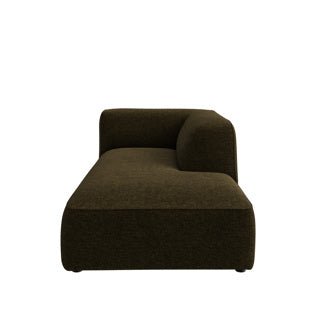 Dome Deco CALI chaise longue right Sofa Giant fabric Green - Araco Interiors