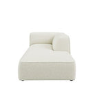 Dome Deco CALI chaise longue right Sofa Greenious fabric/Cream - Araco Interiors