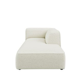 Dome Deco CALI chaise longue right Sofa Greenious fabric/Cream - Araco Interiors