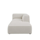 Dome Deco CALI chaise longue right Sofa Malibu fabric Cream - Araco Interiors