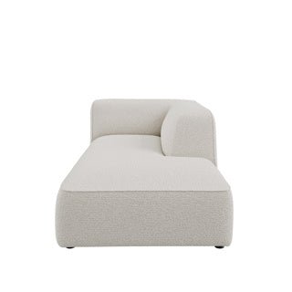 Dome Deco CALI chaise longue right Sofa Malibu fabric Cream - Araco Interiors