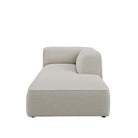 Dome Deco CALI chaise longue right Sofa Marsala fabric Grey - Araco Interiors