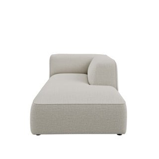 Dome Deco CALI chaise longue right Sofa Marsala fabric Grey - Araco Interiors