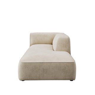 Dome Deco CALI chaise longue right Sofa Milton fabric Beige - Araco Interiors