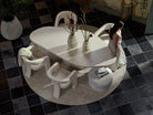 Dome Deco DELPHI Dining Table Chalk Pearl - Araco Interiors