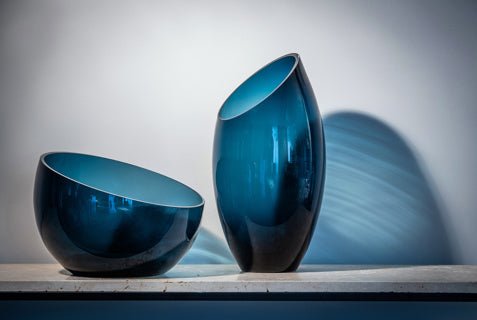 Dome Deco GIA Centerpiece Blue - Araco Interiors