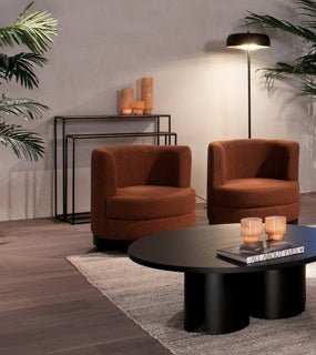 Dome Deco GIZA Console Table Black - Araco Interiors