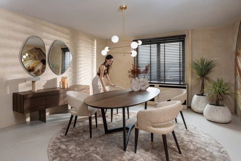 Dome Deco KAPPA L Dining Table Brown - Araco Interiors