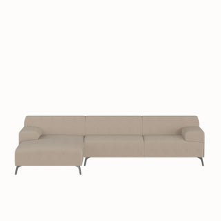 Dome Deco LUGANO corner sofa L Sofa Boston fabric natural - Araco Interiors