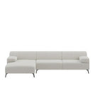 Dome Deco LUGANO corner sofa L Sofa Clusone fabric Salmon - Araco Interiors