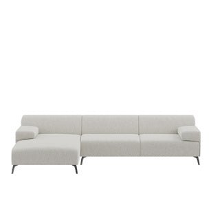 Dome Deco LUGANO corner sofa L Sofa Clusone fabric Salmon - Araco Interiors